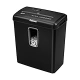 Fellowes Aktenvernichter 6 Blatt Partikelschnitt (P4), TÜV SÜD + GS zertifizierter Papierschredder...