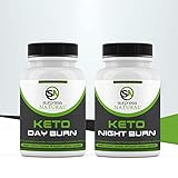 Keto Burn Day & Night Sparpaket, Magnesium, Vitamin B6, Grünteeextrakt, L-Carnitin & L-Tyrosin, 1...
