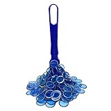 MR CHIPS Bingo Magnetstab & 1/4 Zoll blaue Kunststoffchips mit Metallringen – 200 verbesserte...