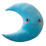 Fulenyi Kissen in Mond Form - Weiches Deko Kissen für Baby & Kinderzimmer - Kuschelkissen für...