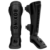 NZQXJXZ Schienbeinschoner Kickboxen, Muay Thai Schienbeinschoner für Männer, Frauen, Verstellbare...