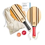 two46 Frescobol - Premium Beachball Set aus Holz | Handgefertigt & Langlebig | TESTSIEGER 2024 |...