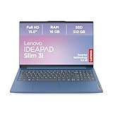 Lenovo IdeaPad Slim 3i Laptop | 15.6' Full HD Display | Intel UHD Grafik | Intel Core i5 | 16GB RAM...