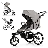Kinderkraft HELSI 2 Buggy bis 27 kg, Buggy ab geburt, Laufkinderwagen mit große Luftreifen,...