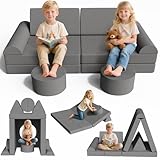 MAMIZO Spielsofa Cord, Kindersofa-Bausteine, 15-Teiliges Modulare Kinderspielcouch, Spielsofa für...