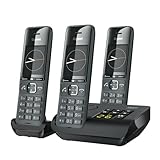 Gigaset Comfort 520A Trio - 3 Schnurlose DECT-Telefone mit Anrufbeantworter- Elegantes Design -...