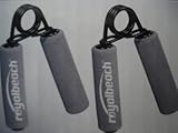 2x Federgriffhantel Fingerhantel Handgrip Handtrainer mit Soft Grips von RBS Sports