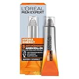 L'Oréal Men Expert Augen Roll-On gegen müde Haut für Männer, Belebende Augenpflege gegen Falten...