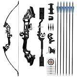 REAWOW Pfeil und Bogen Set Recurvebogen Set Erwachsene 30/40LBS Bogenschießen 51' Jagdbogen Recurve...