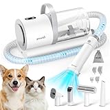 pecute Hundestaubsauger 12000 Pa Super Saugkraft, Profi Haustierpflegeset mit Bürste & 1.5L...