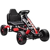 AIYAPLAY Pedal-Gokart für Kinder, Kinder-Gokart mit automatischer Kupplung, Bremse, rutschfesten...