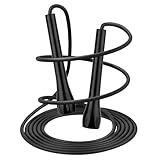 BTONGE Springseil Erwachsene Fitness, Seilspringen Mit Rutschfestem Griff, 3M PVC Leichtes Speed...