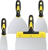 suokoun Spachtel Set, 4 Stück Spachtel Werkzeug aus Edelstahl mit Kunststoffgriff, Malerspachtel...