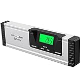 Neoteck Wasserwaage Digitaler LCD Wasserwaage Magnetisch 225mm Aluminium Winkelmesser mit...