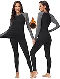 Evolyline Thermounterwäsche Damen Funktionsunterwäsche Damen Set Winter Skiunterwäsche...