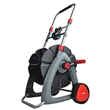 LEHMANN Schlauchwagen mit Verstellbarer Höhe 61-81 cm, für bis zu 45 Meter 1/2“ Gartenschlauch,...
