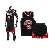 Basketball Trikot Shirt und Shorts, Erwachsene Basketball Jersey, Basketball ärmellose Anzug,...