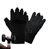 Trainingshandschuhe Für Männer | Halbfinger Gewichtheben Ausrüstung mit Handgelenkstützen -...
