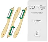 Trumpf-As 3er Set Solinger Spargelschäler – Edelstahl, extrem scharf, für Rechts- &...