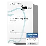 Uniquesmile Zahnaufhellung Whitening Strips - Bleaching Zähne - frei von Peroxid - Zahnaufhellung...