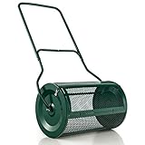 FANTASK Kompoststreuer 80L, Torfstreuer mit U-Griff, Düngerstreuer Rasen Garten, Gartenstreuer für...