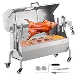 VEVOR Lammgrill, Spanferkelgrill, Spießbratengrill, 90 kg BBQ-Holzkohle-Spießgrill für ganzes...