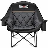 Overmont Übergroßer Klappbar Campingstuhl Campingsofa - bis 204KG Belastbar - Faltbar...