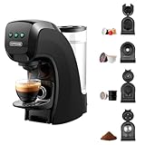 Vielseitige Kaffeemaschine für Nespresso Dolce Gusto Kapseln Gemahlener Kaffee