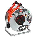 Brennenstuhl Garant S V2 IP44 Kabeltrommel 50m outdoor (Made in Germany, Kabel in Signalfarbe...