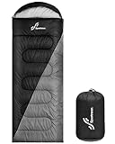 Schlafsack Outdoor für Camping: Sportneer 3-4 Jahreszeiten Sommerschlafsack Schlafsäcke Winter...