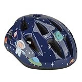 FISCHER Kinderhelm, Fahrradhelm, Jugendhelm Eule, XS/S, 48-54cm, blau, hochfeste EPS-Schale,...