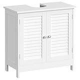 VASAGLE Waschbeckenunterschrank, Badezimmerschrank, Aufbewahrungsschrank, 30 x 60 x 60 cm, mit 2...