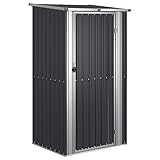 vidaXL Geräteschuppen Gartenhaus Schuppen Gerätehaus Lagerschuppen Gartenschrank Pultdach Garten...