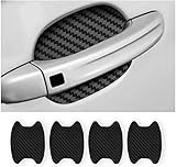 CGEAMDY 4PCS Exterior Car Stickers, Carbon Fiber Protection Film für Autofolie, Kratzfeste...