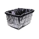 Fahrradkorb für Hunde, 210D Oxford, 42 x 33 x 25 cm, schwarz, wasserdichte Regenabdeckung,...