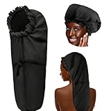 Reroon Extra große Duschhaube für Zöpfe/lockiges Haar/Dreadlock, wiederverwendbar, wasserdicht,...