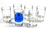 idea-station Straight Schnapsgläser 6 Stück - 4 cl (40 ml) - Moderne Shotgläser aus Glas -...