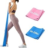 iMoebel Fitness Band 2er-Set Gymnastikband Fitnessbänder - 2 STÄRKEN 8-10kg/12-15kg Premium Extra...