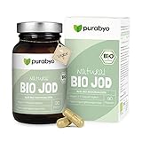 Bio Jod Kapseln | aus Algen der nördlichen Hebriden | Bio Kelp vegan | im Glas | 150 μg...