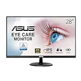 ASUS Eye Care VP289Q | 28 Zoll 4K UHD Monitor | 60 Hz, 5ms GtG, FreeSync, HDR 10 | IPS Panel, 16:9,...
