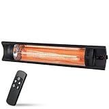 WALTER Professional Infrarot Wandheizstrahler 2000 W, 4 Stufen, Karbon Infrarot-Technologie,...