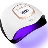 JOFLVA UV Lampe Gelnägel, 380W 81 LED Gelnagellack UV Lampe, UV Lampe Nägel, 4 Timern LCD Display,...