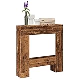 GCHDHAPB Kaminumrandung Altholz 81x18x82cm Holzwerkstoff Haus & Garten Kamin & Holzofen Zubehör