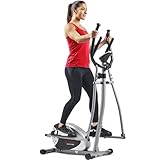 Sunny Health & Fitness Crosstrainer mit Magnetwiderstand mit LCD-Monitor, 100 kg max Gewicht, 8...