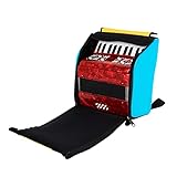 Akkordeon Tasche, 37x30cm/14,57x11,81 Zoll Wasserdichtes Oxford Gewebe Akkordeon Rucksack...