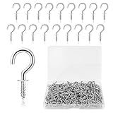 soodyoow 110 Stück Schraubhaken Kleine, 1/2 Zoll Hakenschraube, Mini Haken zum Schrauben,...
