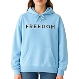 Vopetroy Freedom Hoodie Charlie Kirk Sweatshirt for Men & Women, Classic Bold Graphic Print...