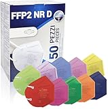 Rotoform 50st. FFP2 Masken, 5-lagig Schutz FFP2 Maske Bunt, FFP2 Maske CE2233, FFP2 Maske Bunt...