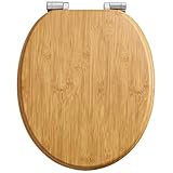 Pipishell O-förmiger Klodeckel mit Absenkautomatik Holz und glatten Metallscharnieren,...