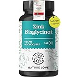 NATURE LOVE® Zink - 365 Tabletten (1 Jahr) - Hochdosiert (25mg): Zink-Bisglycinat (Zink Chelat) -...